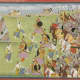 A painting from the Mahabharata Balabhadra fighting Jarasandha, 1810-20 AD