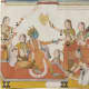 Krishna welcomes Sudama, Bhagavata Purana, 17th century