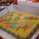 Don't forget the birthday cake! This jelly cake was delivered the morning of the party.