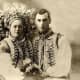 A photo from a pre-Communist time Ukrainian wedding in the country's Carpathian Mountains region