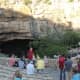 Waiting for the bats at Carlsbad Cavern - They don't let you take photos when the bats actually emerge.