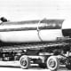 The German V-2 on its mobile launch pad. It was the most advanced flying weapon of the Second World War. The V-2 would set the stage for all future wars.