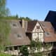 A half timbered house in the Kransberg Castle complex beneath it was "The Eagle's Nest".