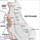 Map of the West Wall December 1944 it was also known as the Siegried Line. It was built before the war to prevent a British and French invasion in 1940.