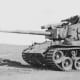 The American M26 Super Pershing tank began to arrive on the battlefield in Europe near the time of the Battle of the Bulge. Its main gun was a long barrel 90mm.
