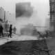 M18 Hellcat of the 824th Tank Destroyer Battalion in action at Wiesloch, Germany, April 1945.