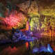 Prometheus Cave with colourful illuminations