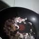 First Step: pour oil and stir fry chopped red onions