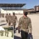 USAF BMT Graduation ceremony September 3, 2020. Airmen passing in review. Masks and spacing a result of the COVID-19 pandemic.