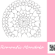 Romantic Mandala Coloring Sheet Printable