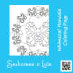Whimsical seahorses in love mandala coloring design sheet