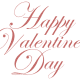 Happy Valentine's Day message of love free clip art
