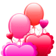 Valentine's Day balloon clip art