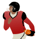Football player clip art