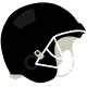 Black football helmet clip art