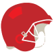 Red football helmet clip art