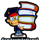 Caucasian boy graduation clipart