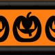 Free Halloween pumpkins scrapbook border