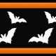 Free flying bats Halloween scrapbook border