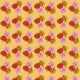 Free fall leaves scrapbook paper on orange background -- large
