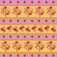 Striped whimiscal autumn trees fall scrapbook paper in orange, maroon, rust, pink and green