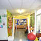 The corridor leading to former Rooms 1 and 2, now the Nursery area