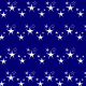 white stars Christmas scrapbook paper -- blue background