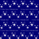 &quot;It Came Upon a Midnight Clear&quot; white stars Christmas scrapbook paper -- blue background