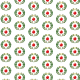 Wreath and ornament Christmas scrapbook paper -- white background
