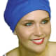 blue swim cap