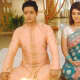 Siddharth and Divya during Maha Puja