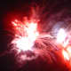 Fireworks on Videix lake. Meal and display in August