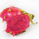 The flesh can be red as well as white in dragon fruit.