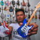 Others miniature guitars shown by craftman