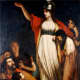 Painting of Queen Bodicca by John Opie. "Boadicea Haranging the Britons."