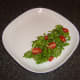 Watercress and baby plum tomato salad