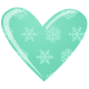 Snowflakes heart
