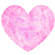Pink and white patterned heart clip art