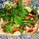 Marmite with spinach, rocket and watercress.