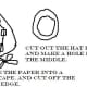 Make your paper into a cone shape, and trim off the excess paper. Cut out your brim.