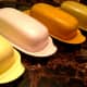 Dirt and grime from kitchens got down into the grooves of the Boonton butter dishes. After a hot soak in soapy water a soft toothbrush removed it.
