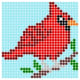 cardinal perler bead pattern