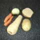 It is a good idea to firstly prepare the vegetables for faisan au vin