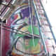 When you recycle your cooking oil in western NC, it will go to this holding tank with a capacity of 10,000 gallons. It is located in the River Arts District of Asheville, hence the colorful graffiti.
