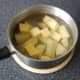 Chopped potato and swede ready to be boiled