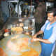 making the bhaji