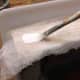 Same book as above: I used gauze to glue the spine of a paper bound book.