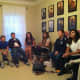 This is one of my scripture study classes. Notice the framed series on the wall. This is the 11"x17" size.