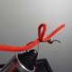 Forming the first loop.