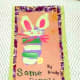 Another bunny my son created with his painted foot.